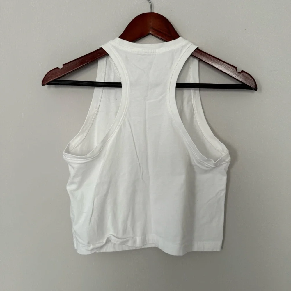 Nike white sports tank top Tee size S